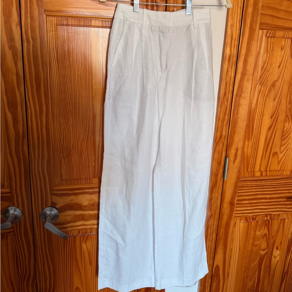 Aritzia Cream Effortless Pants
